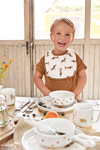 LÄSsig Set Di Bavaglini Per Bambini (5 Pezzi) Con Chiusura A Strappo In Cotone Impermeabile/Value Pack Bib Little Mateys Royal Blue - 5