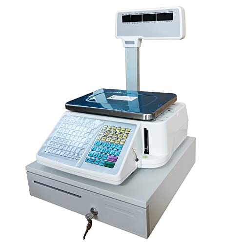 Báscula digital con impresora térmica, carga 66LB miniatura 4