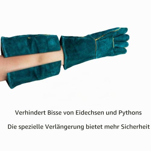 PeSandy Bissfeste Handschuhe für den Umgang mit Tieren, 60 cm/ 23,6 Zoll Anti-Biss Arbeitshandschuhe zum Schweißen, Pflegen, Umgang mit Hund/Katze/Vogel/Schlange/Papagei/Eidechse/Reptilien