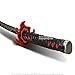 41” Munetoshi Steel Tanjiro Kamado Flame Demon Killer Nichirin Katana Samurai Sword Anime Cosplay Costumes