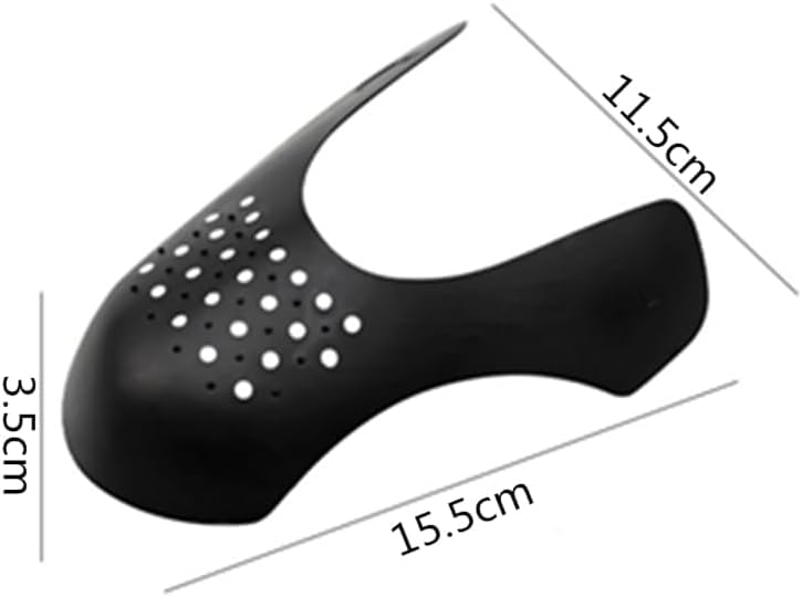 Protezioni Anti-Piega Per Scarpe - 2 Paia (Nero E Bianco), In PE E TPR, Per Uomo E Donna