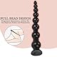 BDSMYEE Analkugeln extrem lang,45 CM Analplug Buttplug Analdildo Analspielzeuge Fisting Sexspielzeug Analdehner Anal Expander erotisches Sex Spielzeug für Paare Frauen Männer extrem Sex (Schwarz)
