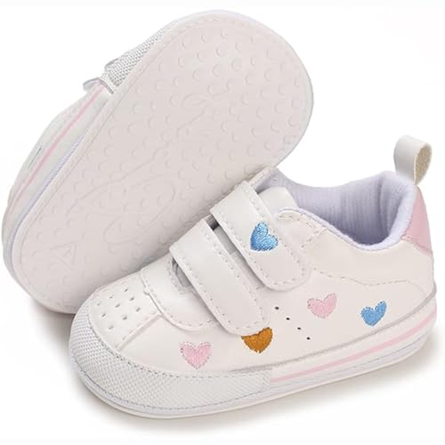 Shidayiya(シ・ダニヤン)Baby Boys Girls Leather PRE-Walking Sneakers Toddler Anti-Slip Rubber Sole Infant Lightweight First Step Shoes (F11/マルチカラー, 11.0 cm)