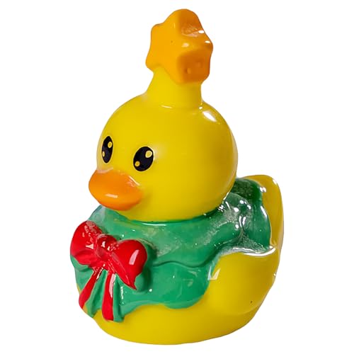ミニチュアダック,クリスマス樹脂動物ミニチュアアヒル置物,動物 置物 オーナメント 休日 パーティー 景品 - アパートメントホテル装飾
