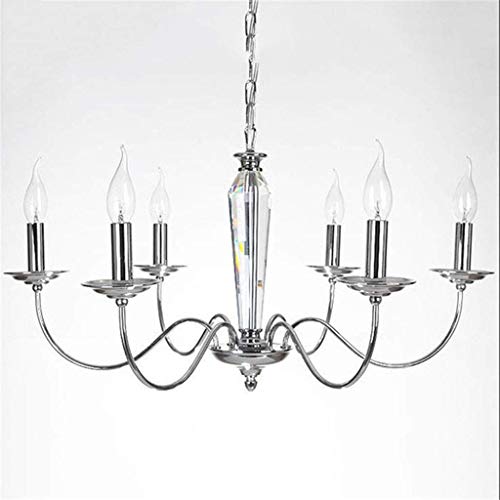 Lustre en verre et chrome GZ Décoration luminaire suspendu salon chic