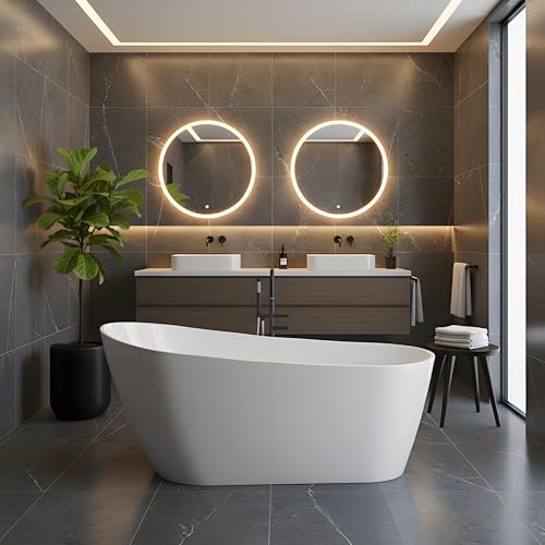 EliteEdge 59-inch Modern Soaking Tub