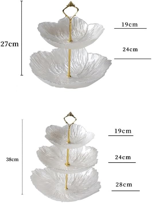 Light Luxury Fruit Plate Dessert Cake Stand Snack Candy Afternoon Tea Tray