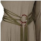 Generisch Mittelalter Accessoire Troll Cross Belt Seil Gürtel Wikinger Gürtel Bindegürtel für Damen Herren
