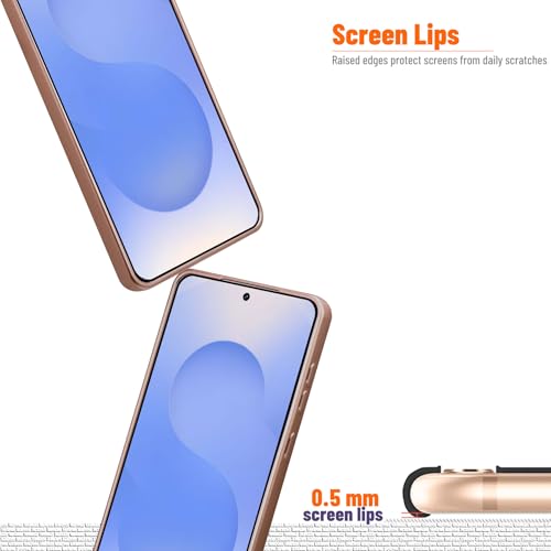 Image of Magnetic for Samsung Galaxy S25 Edge Case,Soft Silicone Slim Fit Anti-Scratch Phone Case Cover with Camera Protection,Compatible with MagSafe,Brown
