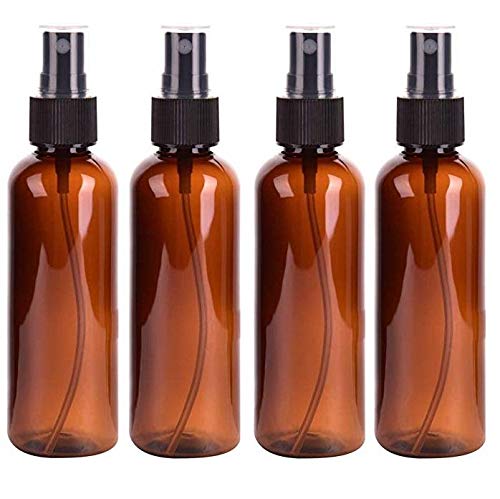 Daaimi Sprühflasche, kleine Gießkanne, Wassersprühflasche, leere Flasche, Mini-Reise-Flasche, Toilettenartikel, Flüssigkeitsbehälter, leer, Kunststoff, feiner Nebel, Reise-Zerstäuber, 100 ml, 4 Stück Cover