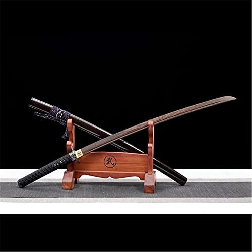 103cm Palisander Samurai Schwert mit Scheide, Holz Katana, handgefertigtes Bokken für Kendo Training, Home Display, Cosplay, Collect-H Style Cover