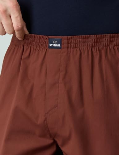 Image of Amazon Brand - Symbol Men Cotton Printed Boxer Shorts (Combo Pack of 2) Casual | Underwear | Half Pants | Short Pant - Regular Fit with Slant Pocket