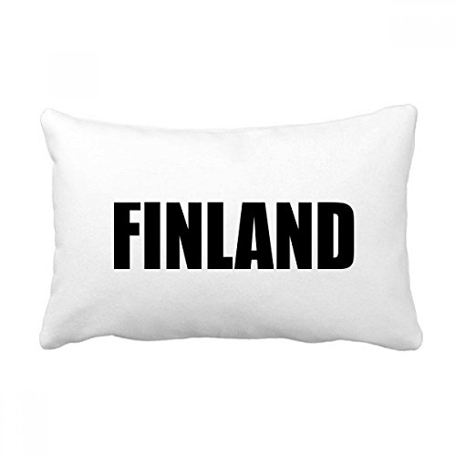 Coussin de Finlande noir pour décoration canapé salon chic