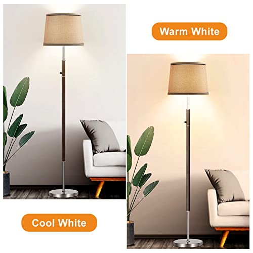 image for Luvkczc Brown Lampshades Set of 2, Medium Fabric Table & Floor Lamps, 
