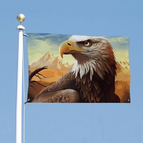 Drapeau de jardin saisonnier aigle pour votre décoration de cour - 6