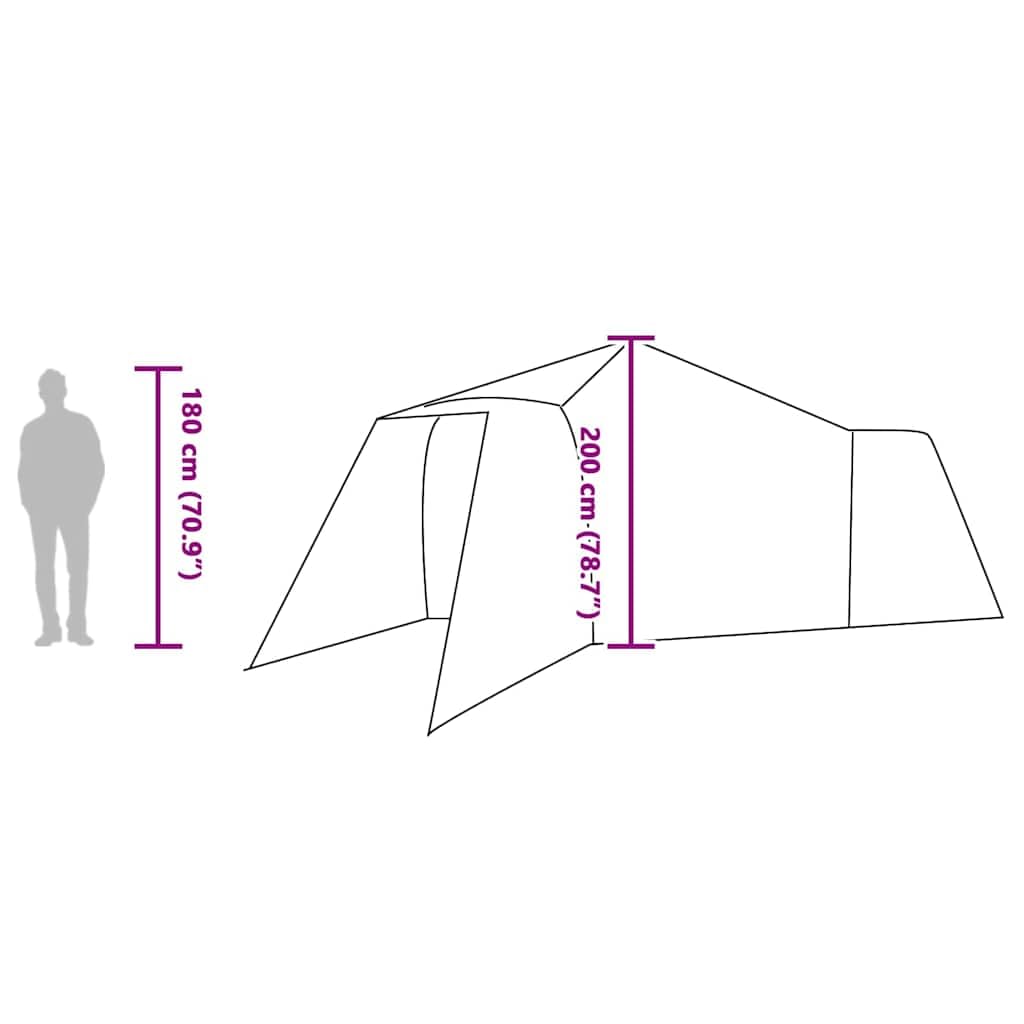 Tipi Zelt mit Dach und Speicher Grün aus TAFT x x, Winddicht und wasserdicht mit Türen, E-Port, leichtem Gestänge, ideal für Familien Camping und Outdoor Festival