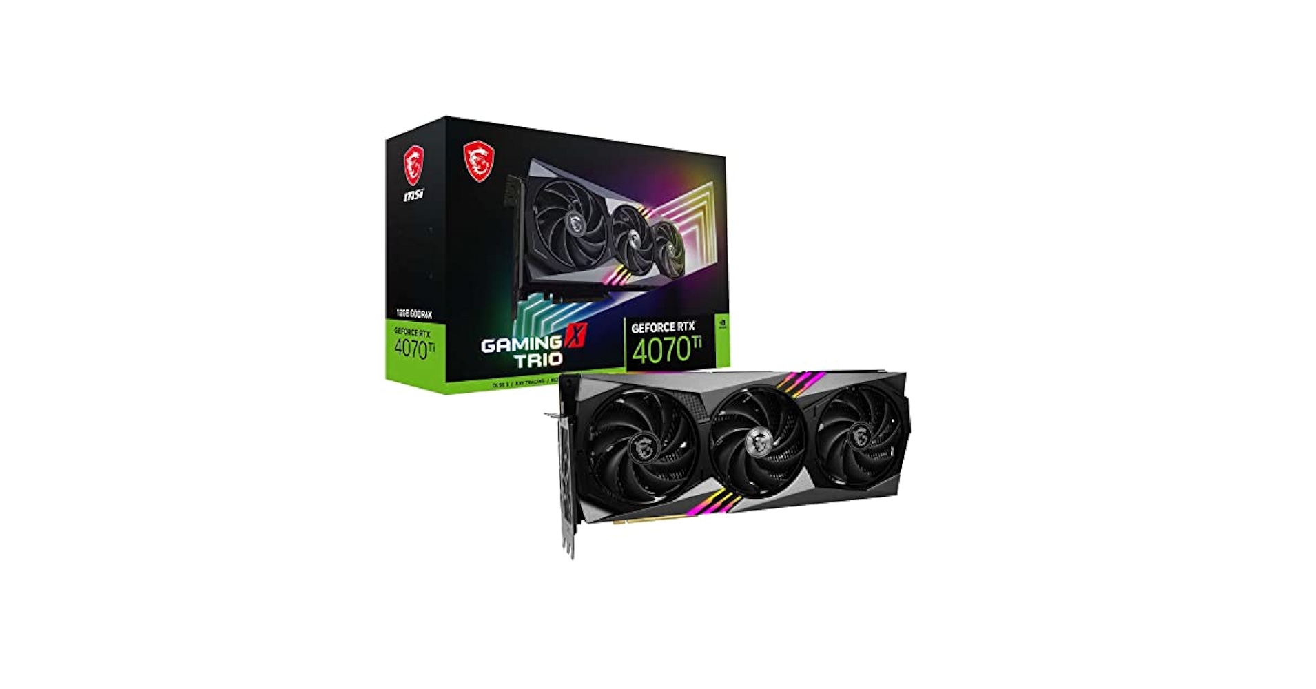 ジャンク】MSI RTX4070 Ti GAMING X TRIO 12GB Amazon.com: MSI