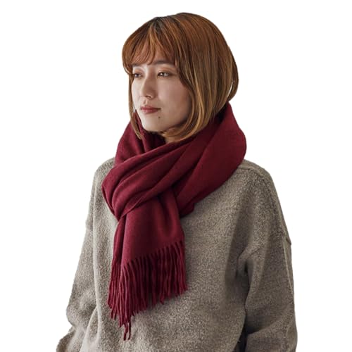 [VITAFELICE] ヴィータフェリーチェ ソフトタッチ 大判ストール レディース vnsz-587z (ボルドー)（Amazon）