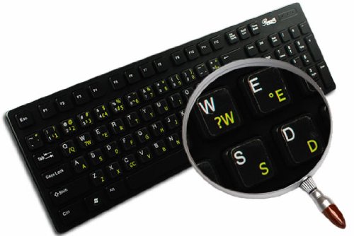 4Keyboard PORTUGUESEBR_TRANS_YELLOW_STICK Portuguese Brazilian Keyboard Labels thumb #4