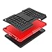 Maomini for F ir e HD8/ hd 8 Plus Tablet Case 2024 2022 2020 Release 14th 12th 10th Generation Kickstand Heavyduty Armor Defender Cover (Red)