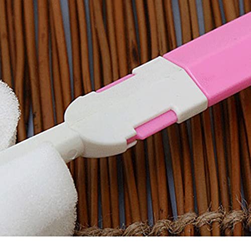 Cepillo de limpieza con esponja desmontable e intercambiable de mango largo para vajilla 4