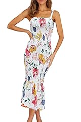 White Red Big Floral