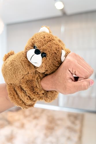 Image of Webby Adorable Teddy Wrist Band Soft Toys | Slap Bracelet for Party Favors | Plush Stuffed Animal | Christmas | Birthday Gift | Party Surprise for Kids Teenager Boys and Girls
