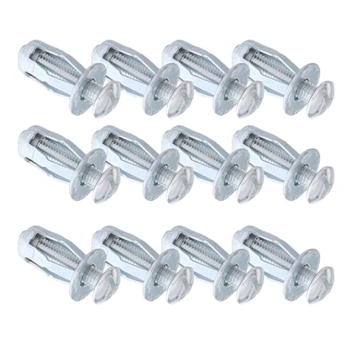 TOPPERFUN 50 Piezas Tuercas de Pétalo de Acero al Carbono Tornillos de Expansión para Concreto y Fijación de Muebles Completo