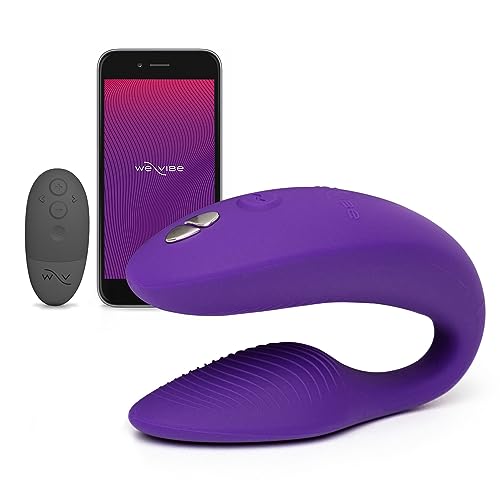 We-Vibe Sync 2 Paarvibrator für sie und ihn - Sexspielzeug für Paare - stimuliert Klitoris und G-Punkt - Wasserdicht - Ferngesteuert und mit App - Lila