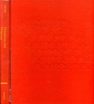 Hardcover Colossians and Philemon A Commentary on the Epistles (Hermenia) Book