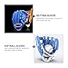 Bloepum Outdoor Sports Left Hand Training Practice Softball Baseball Gloves Pitcher Hand Players Pocket Glove 10.5Inch Blue