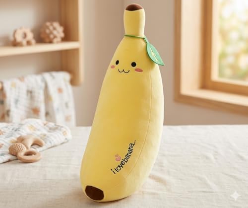 Image of 40cm Super Cute Long Soft Lovable Huggable Giant Life Size Teddy Bear Plush & Stuffed Toys | Decorative Plush Toy (Cute Banana)