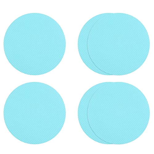 sourcing map 6uds Antideslizante Bañera Pegatinas Baño Ducha Piso 3.15 Antideslizante Pegatina Cinta Redondo Estilo Calcomanías para Baño Cocina Bañera Escalones Escaleras, Azul