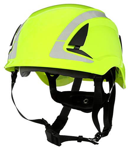 3M HH Safety Helmets & Hard Hats: SecureFit Safety Helmet, 6-Point Ratchet Suspension (High Visibility Green)