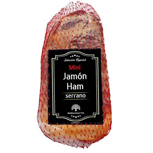 Jamon Deshuesado Serrano Mini 1 kg - Curado y envasado al vacio – Ideal para Picar y para Tapas