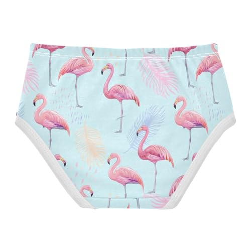 Joisal Elegant Flamingos Pink Blue Toddler Underwear Floral 2t Cotton Girl Panties Cute Animals Kids Briefs Undies2