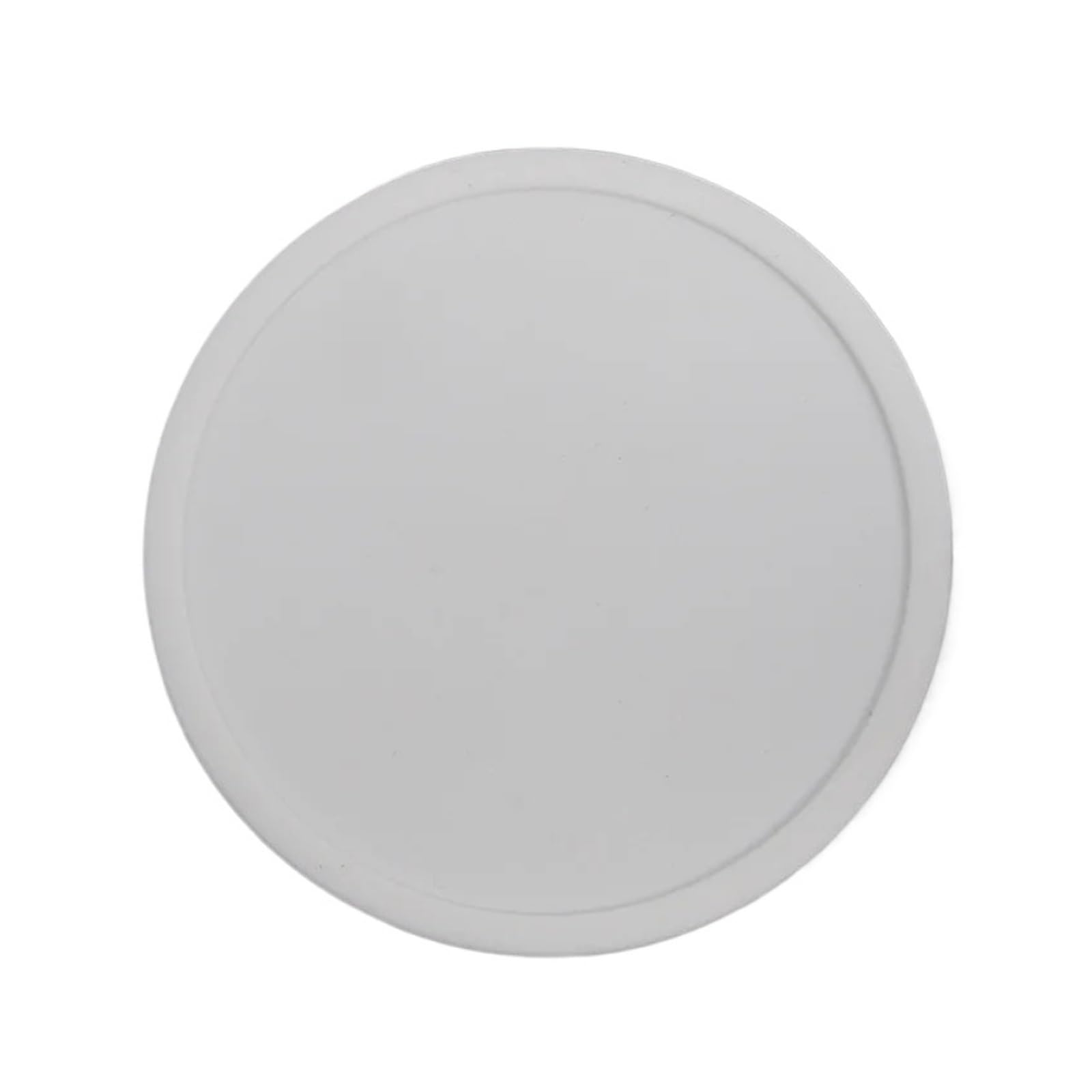 1pc 3.9 Inch Colorful Silicone Coasters Heat Resistant Tea Cup Mat Lots Drink Coffee Mug Glass Beverage(White)