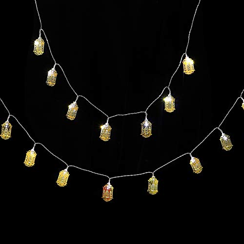 Mobestech Luz Da Corda LEVOU Luzes De Fadas String Eid Eid Ramadan Ornamento de Suspensão para a Fes
