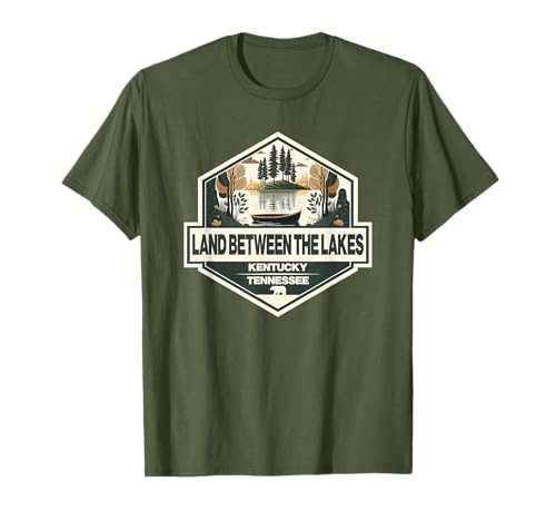 Land Between the Lakes Travel Art Badge Vintage T-Shirt