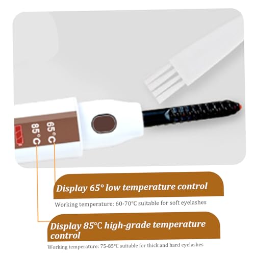 Curvadores de cílios aquecidos, recarregáveis, aquecidos, 2 níveis, temperatura de aquecimento rápid