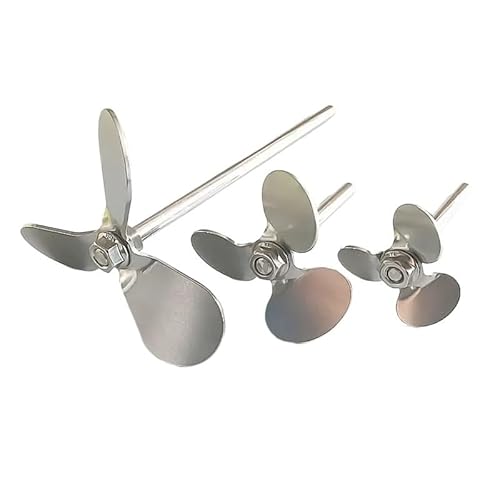 1pcs Lab Stainless Steel Three-leaf Paddle Stirrer Three Blade,stirring Dispersing Rod with Nut,Blade and Rod Choose Separetly(O