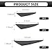 MLY 6PCS Car Spoilers, Spoiler Body Kit for Front Bumper Lip, Anti-Collision Soft Rubber Spoilers for Cars, Universal Accessories Exterior for Side Skirt Decoration (Carbon Fiber Black)