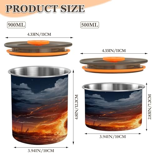 Envase para café ATTX inox 30oz con tapa hermética miniatura 2