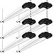Bbounder 6 Pack Linkable LED Utility Shop Light, 4 FT, 4000 LM, 48 Inch Integrated Fixture for Garage, 36W Equivalent 250W, 5000K Daylight, Surface + Suspension Mount, Black