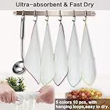 Sanfoelek 10 Pack Dishcloths Bamboo Dish Cloths Towels 12" x 12" Kitchen Wash Cloths Machine Washable Cleaning Cloths Absorbent Reusable Small Dish Rags for Washing Dishes Odor(Bamboo fiber,10 pcs)(Ra - Image 3