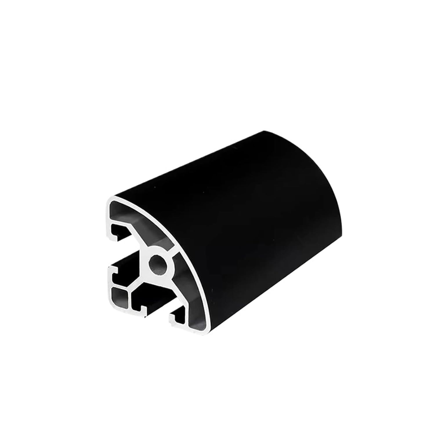 1 Piece 4040R-1.8 Half arc cladding Black Anodized Aluminum Profile Frame(100mm)