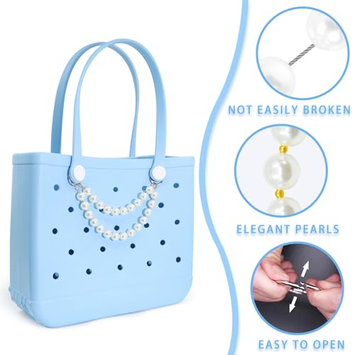 2 Piezas de Encantos de Perlas para Bolso miniatura 3