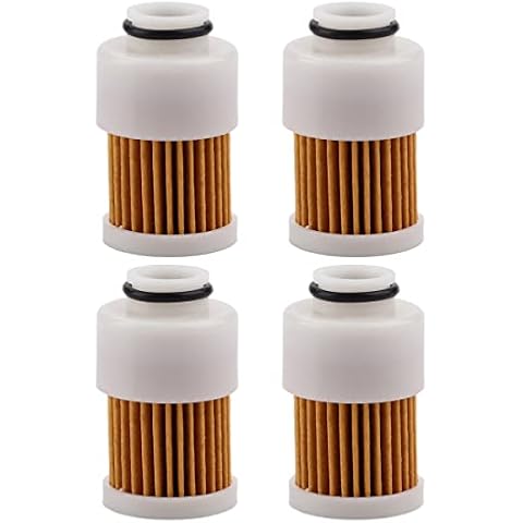 Wetenex 4 pack 68V-24563-00-00 Fuel Filter Fit for Yamaha 50HP 60HP 75HP 90HP 115HP for Mercury 881540 Sierra 18-7979 Cover