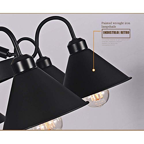Lustre rustique en corde de chanvre 8 E26 style industriel rétro pour loft