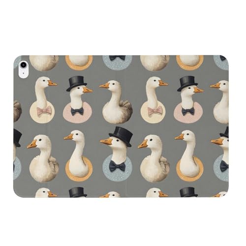 Coque iPad 10 Fine Anti Rayure Housse Légère Design Oie Réaliste avec Support Smart - 6